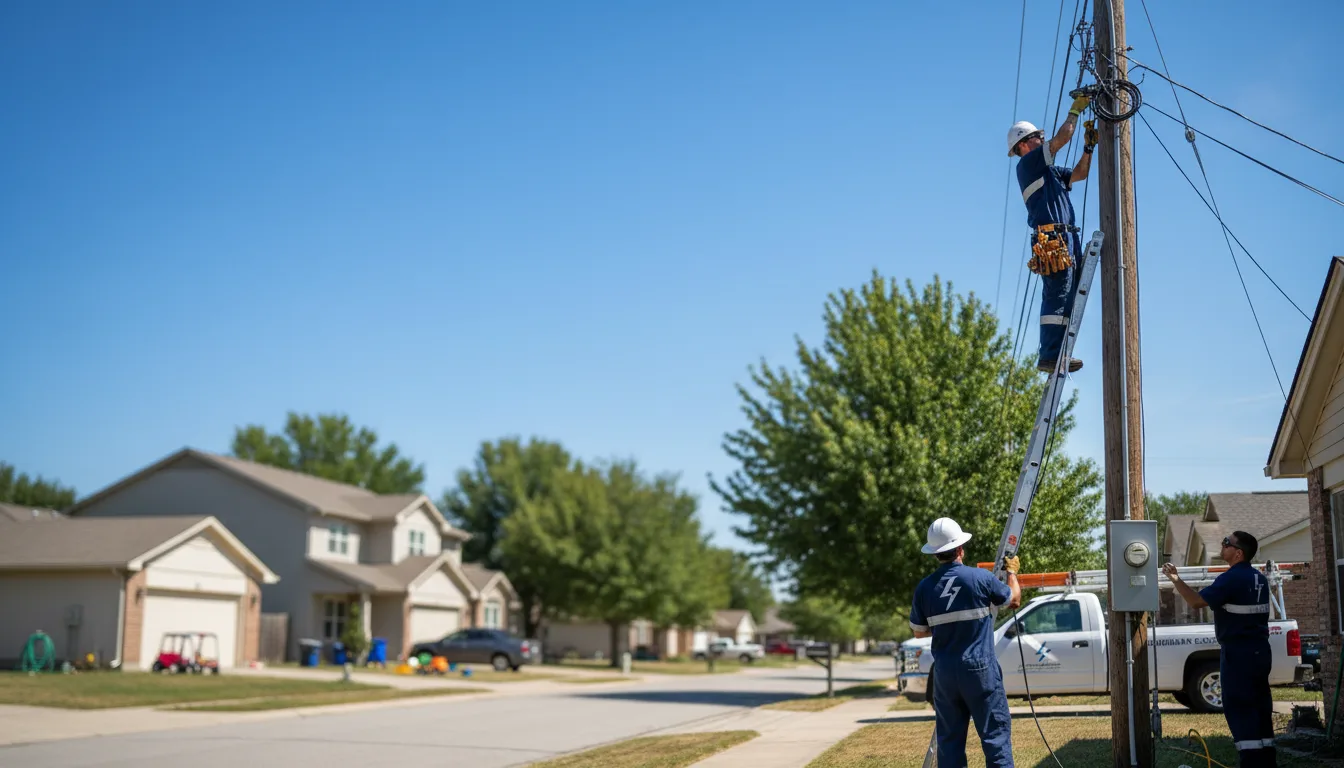 Residential electrician providing installation services in Winslow, AR